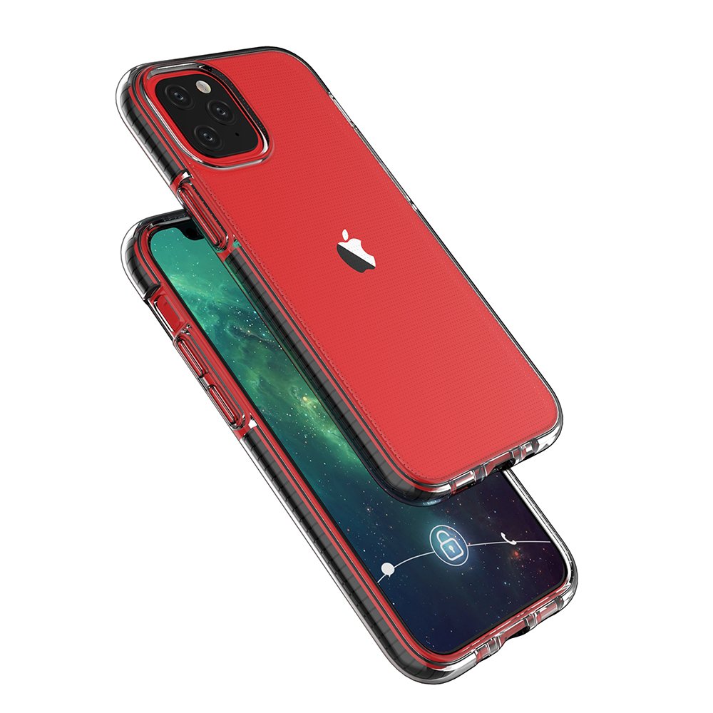 Spring Hülle clear TPU für Apple iPhone 12 Mini - Türkis