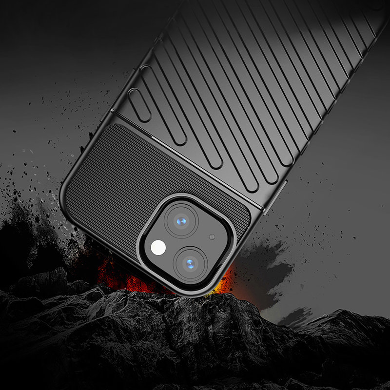 Robuste Thunder Hülle für Apple iPhone 13 Mini - Blau