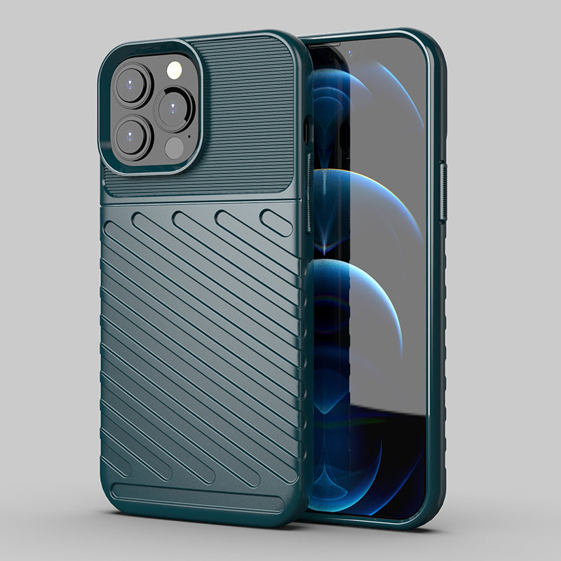 Robuste Thunder Hülle für Apple iPhone 13 Pro Max - Grün