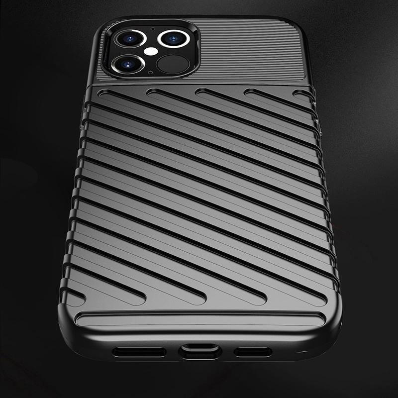 Robuste Thunder Hülle für Apple iPhone 12 Pro Max - Schwarz