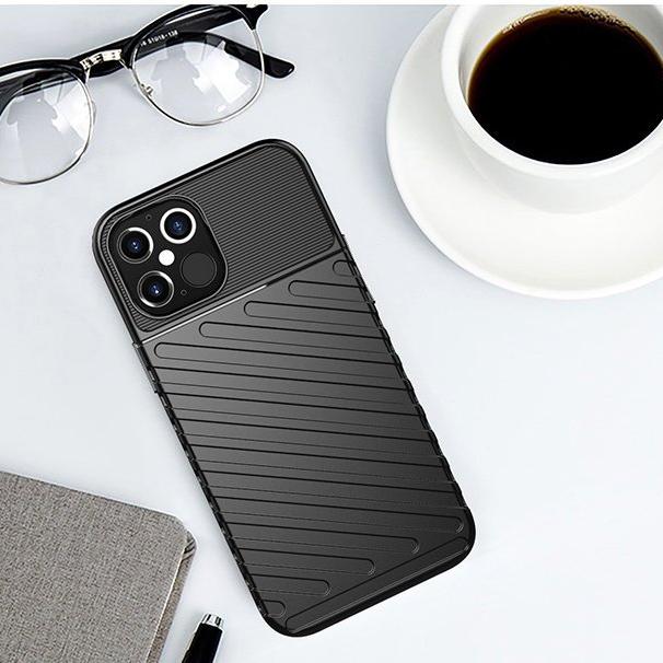 Robuste Thunder Hülle für Apple iPhone 12 Pro Max - Schwarz