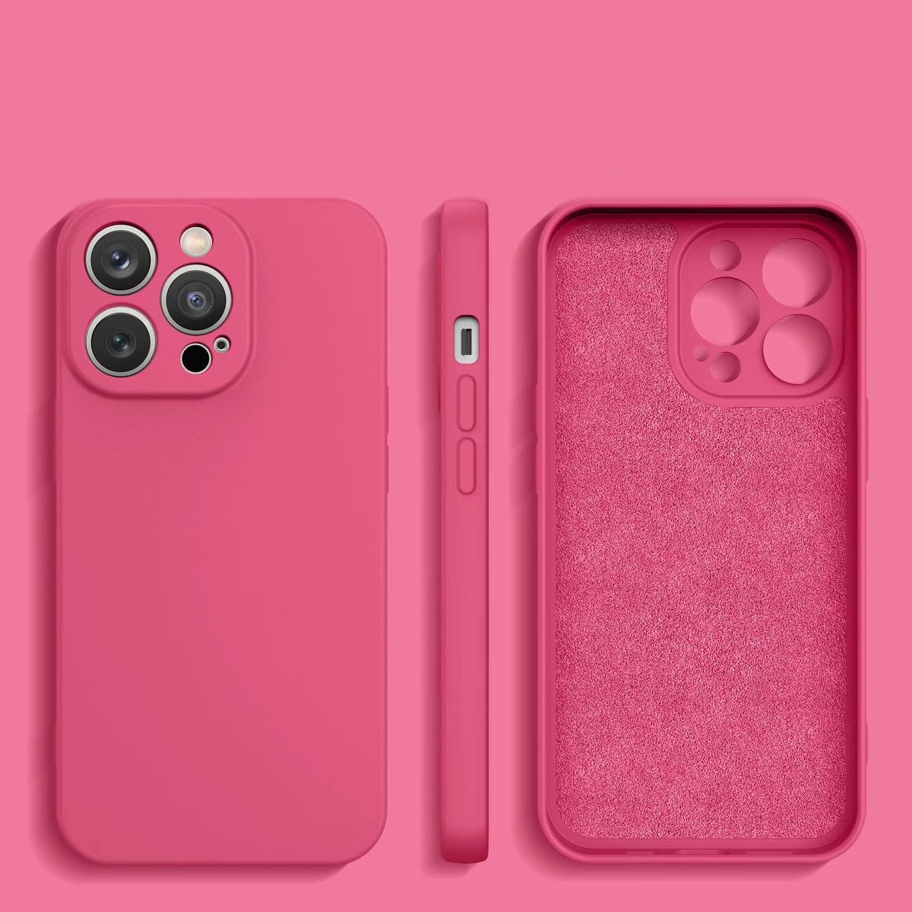 Silikonhülle für Apple iPhone 14 - Hellrosa