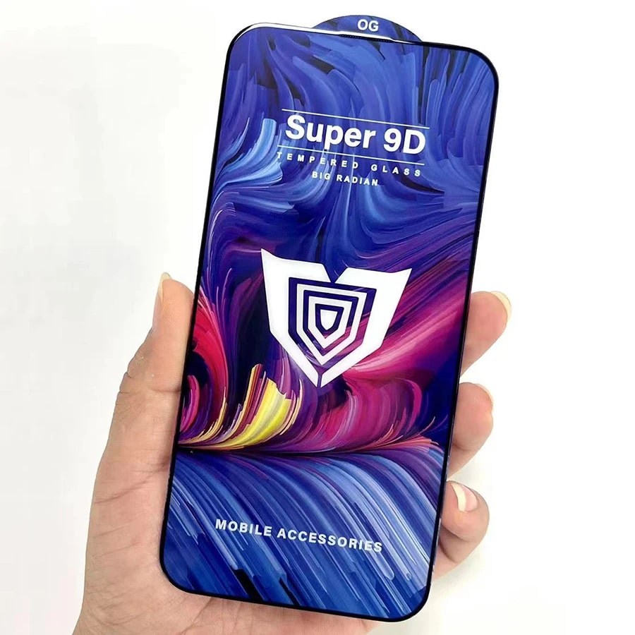 9D Super Schutzglas für Realme 11 - Schwarz