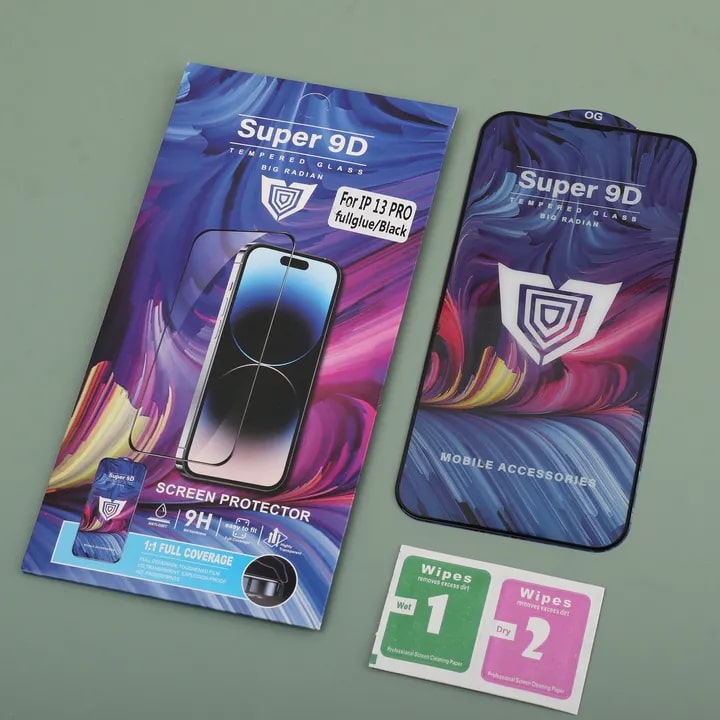 9D Super Schutzglas für Realme 11 - Schwarz