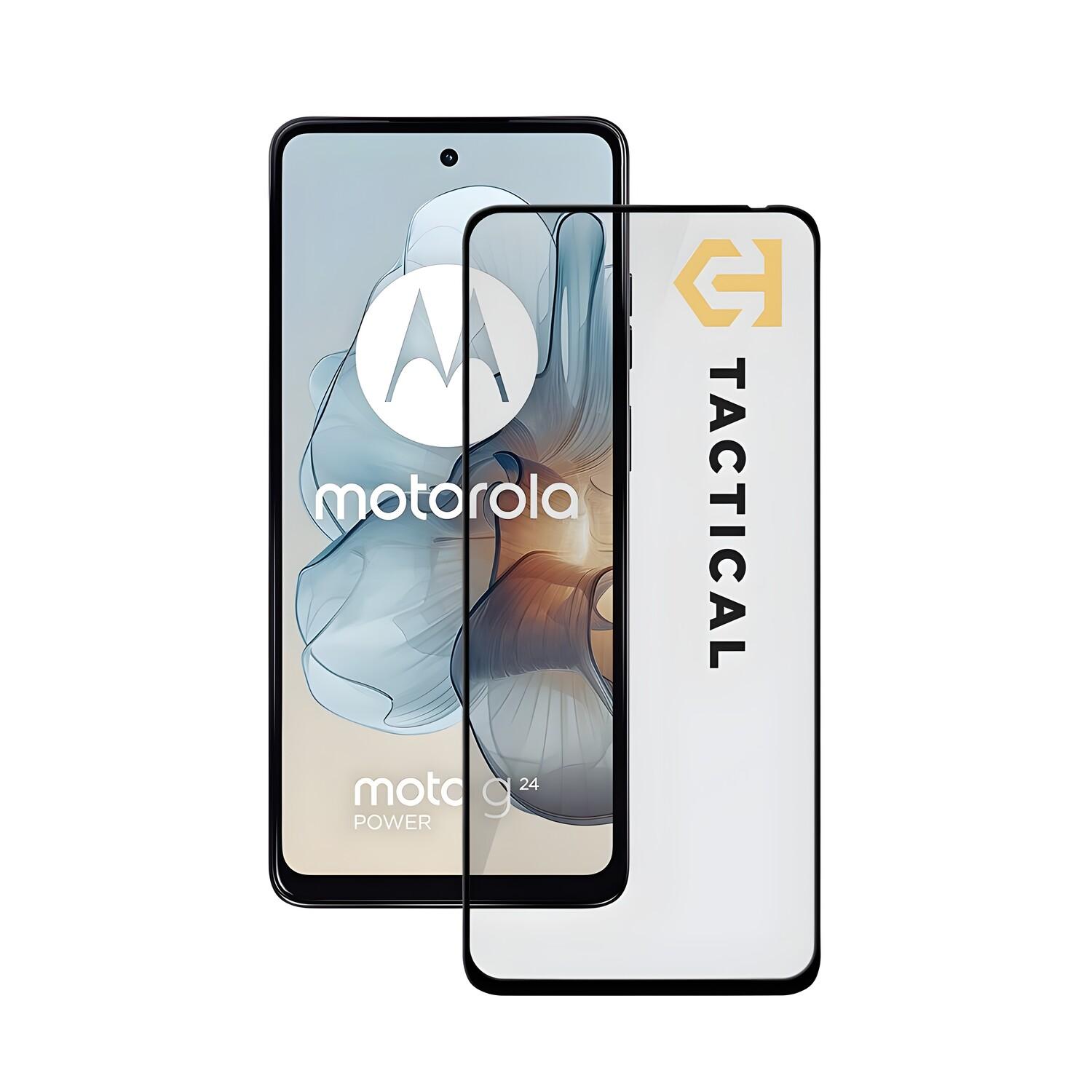 Tactical Glass Shield 5D Schutzglas für Motorola Moto G24 Power - Schwarz
