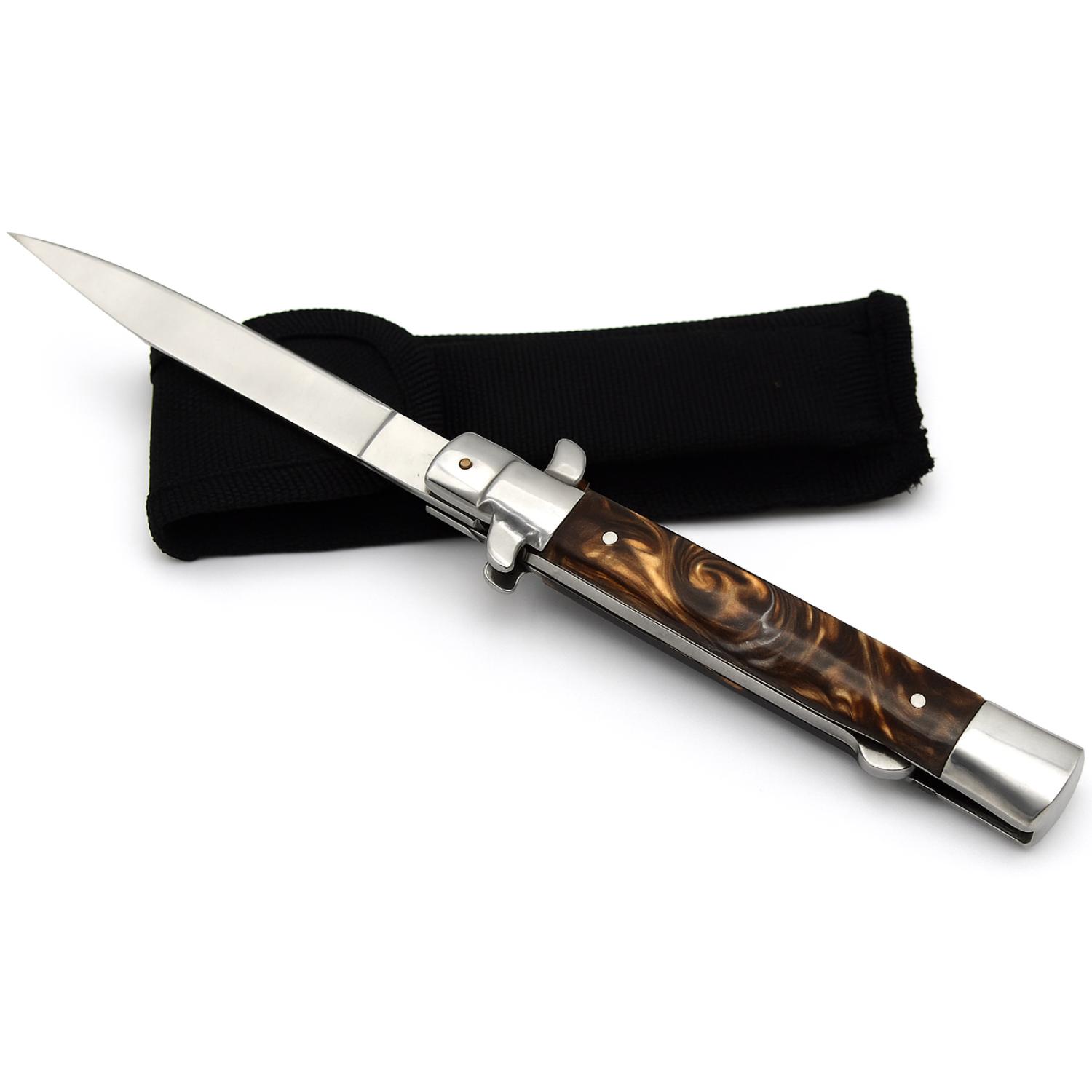 Outdoor Klappmesser COLUMBIA - 22,5 / 10cm / Schwarz / Braun