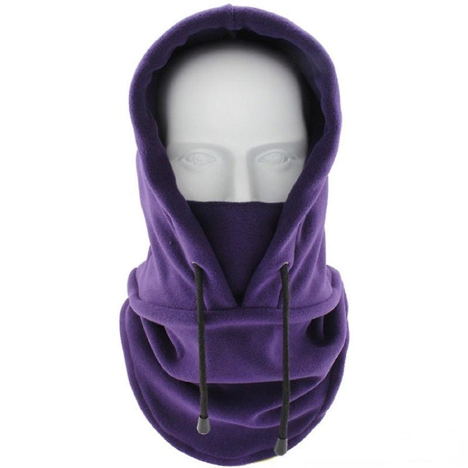 Winter Fleece-Mütze mit Kapuze - Grau