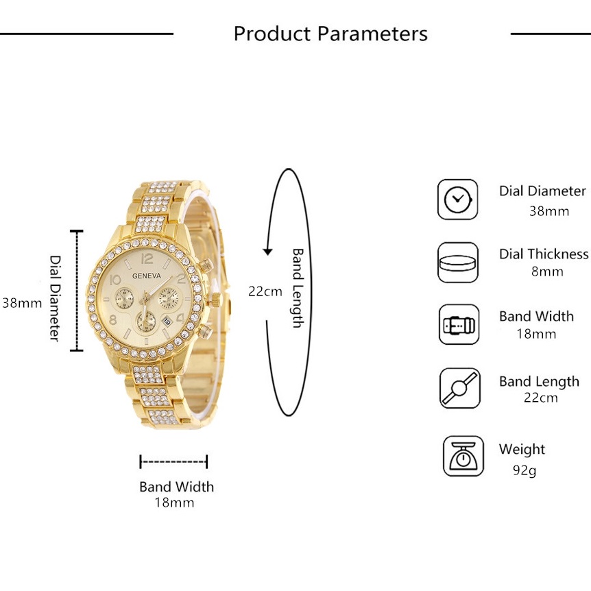 GI-11475 Uhr - Gold/Rosa