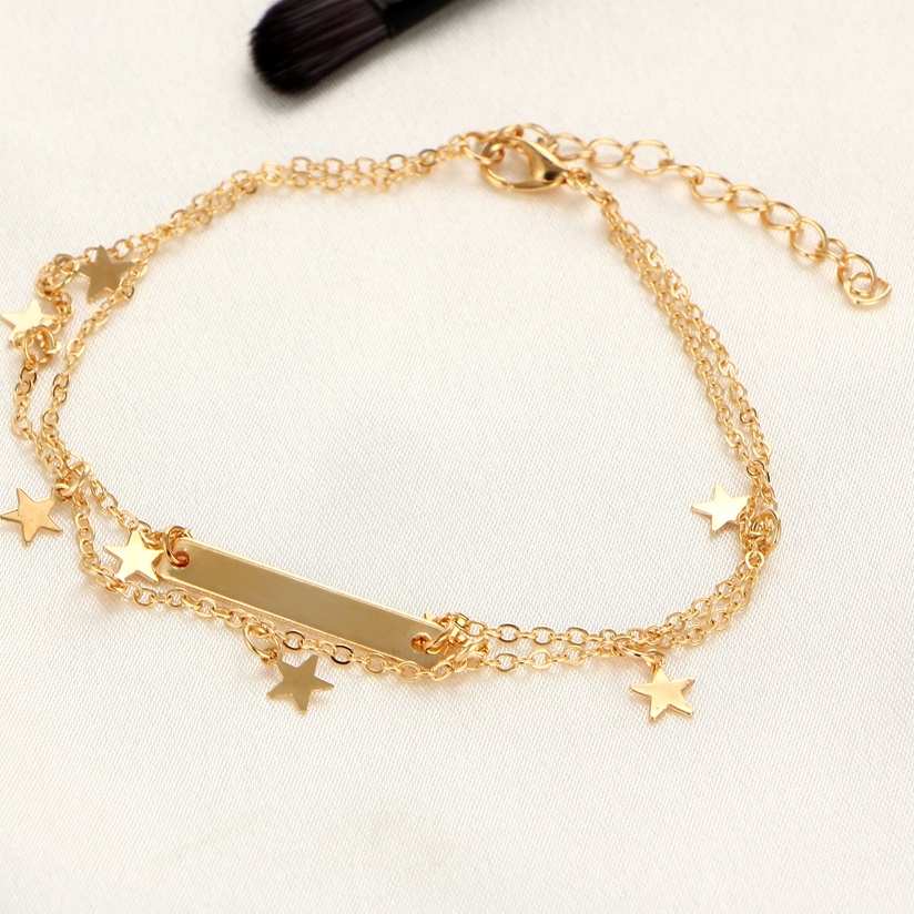 Fußkette Sternchen - Golden