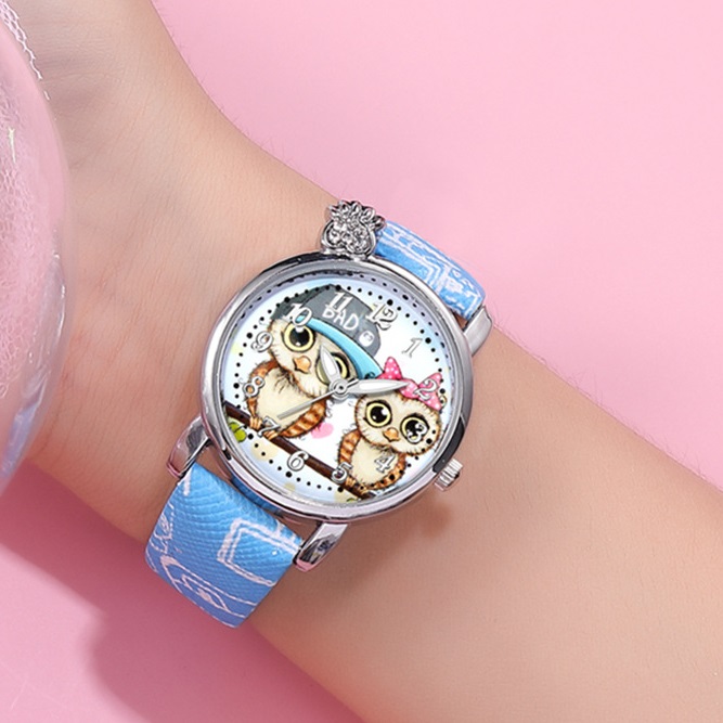 Owl Kinderuhr - Blau 2