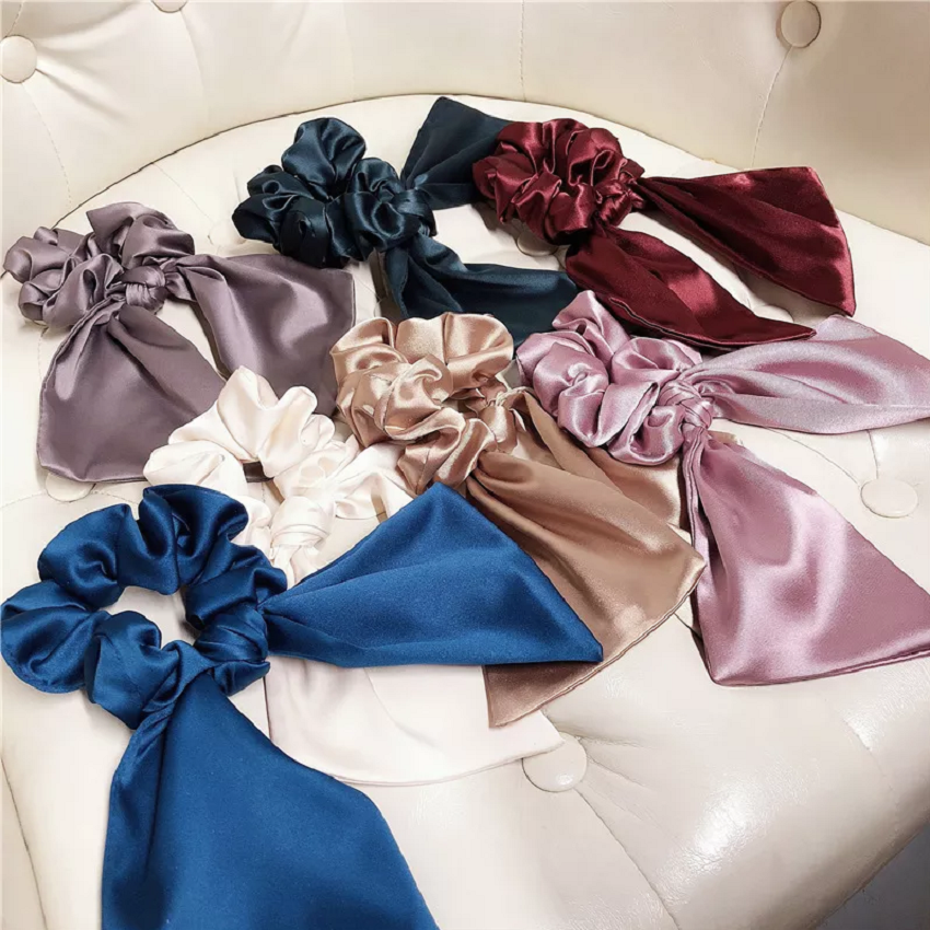 Satin-Haarband – Rosa