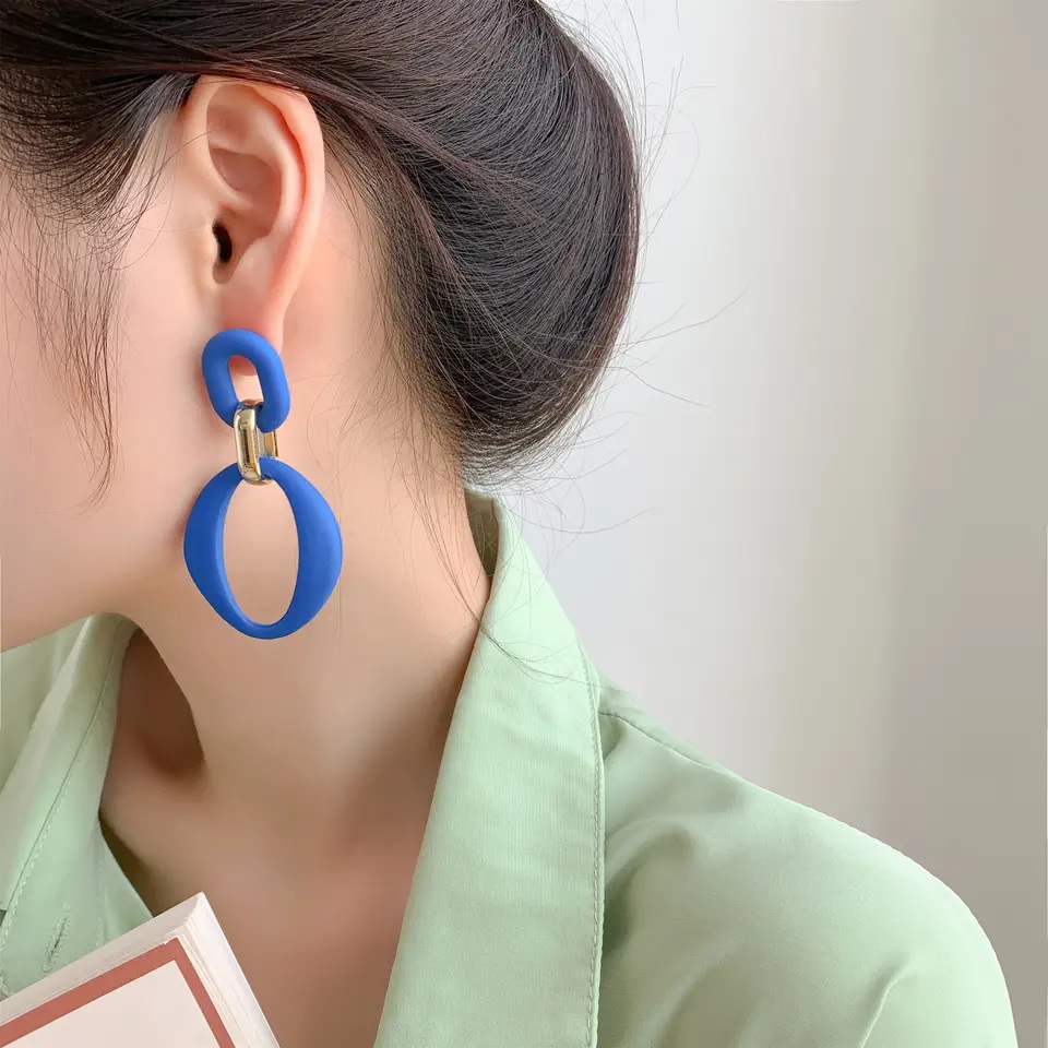 AD-28204 Ohrringe – Blau/Typ4