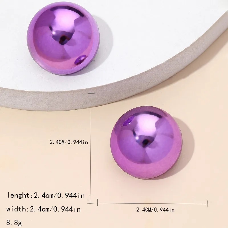AD-33355 Ohrringe - Square/Lila