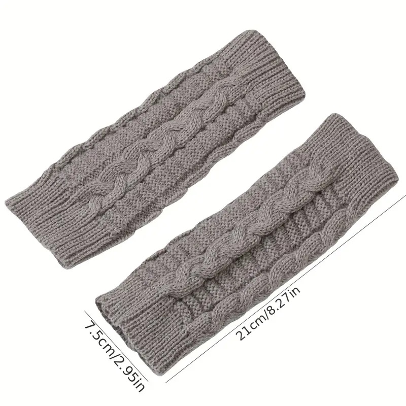 Fingerlose Handschuhe – Schwarz