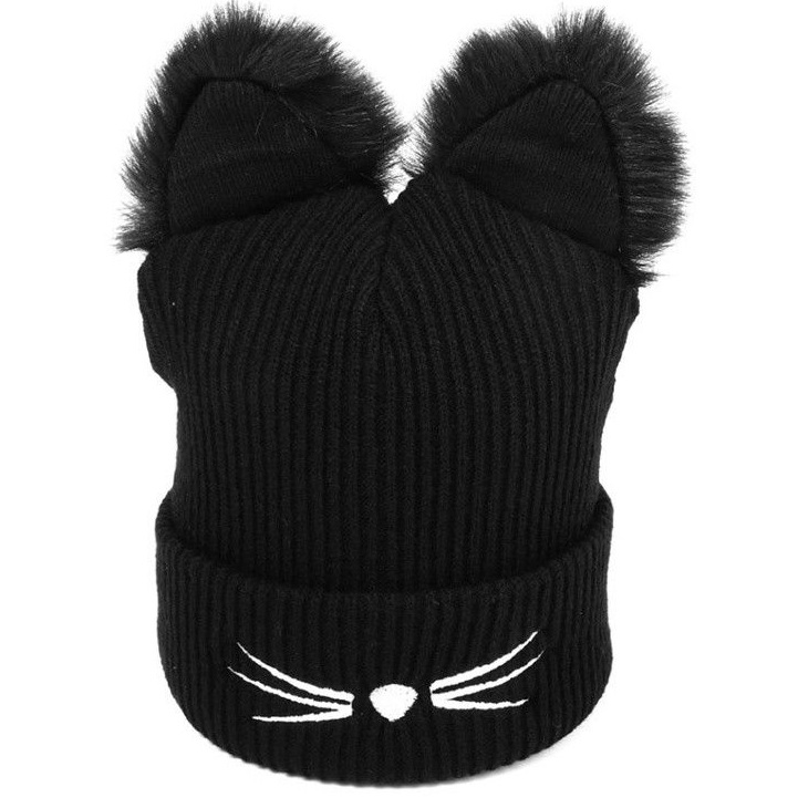Cat Mütze - Schwarz