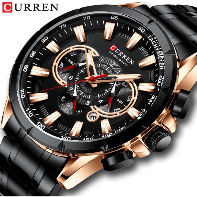 CURREN ZE-14353 Uhr - Silber/Schwarz