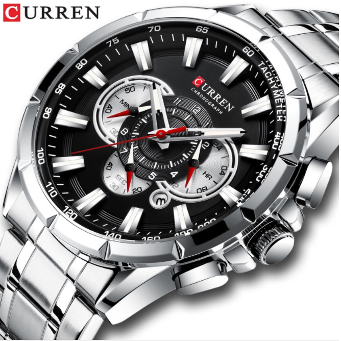 CURREN ZE-14353 Uhr - Silber/Schwarz