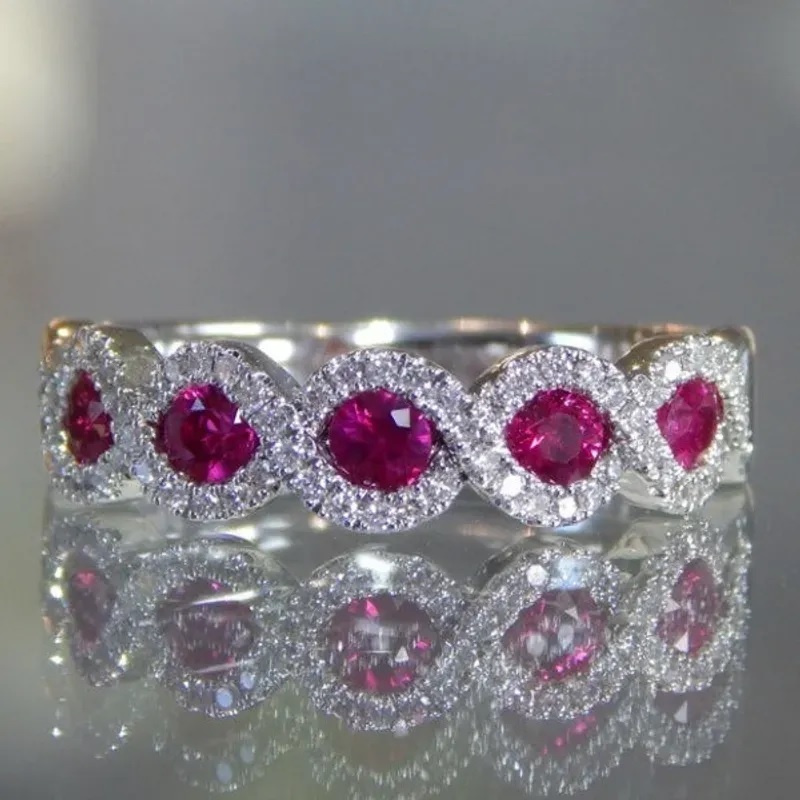 Ring EL-29933 - Silber / Rosa / 62mm