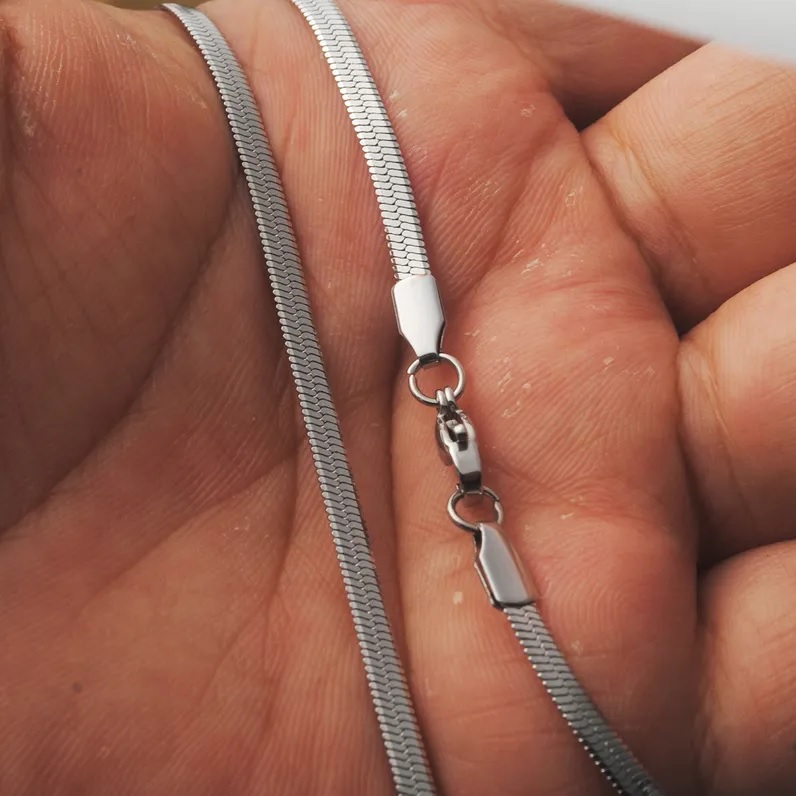 GL-34675 Kette - Silber / 45cm / 4mm