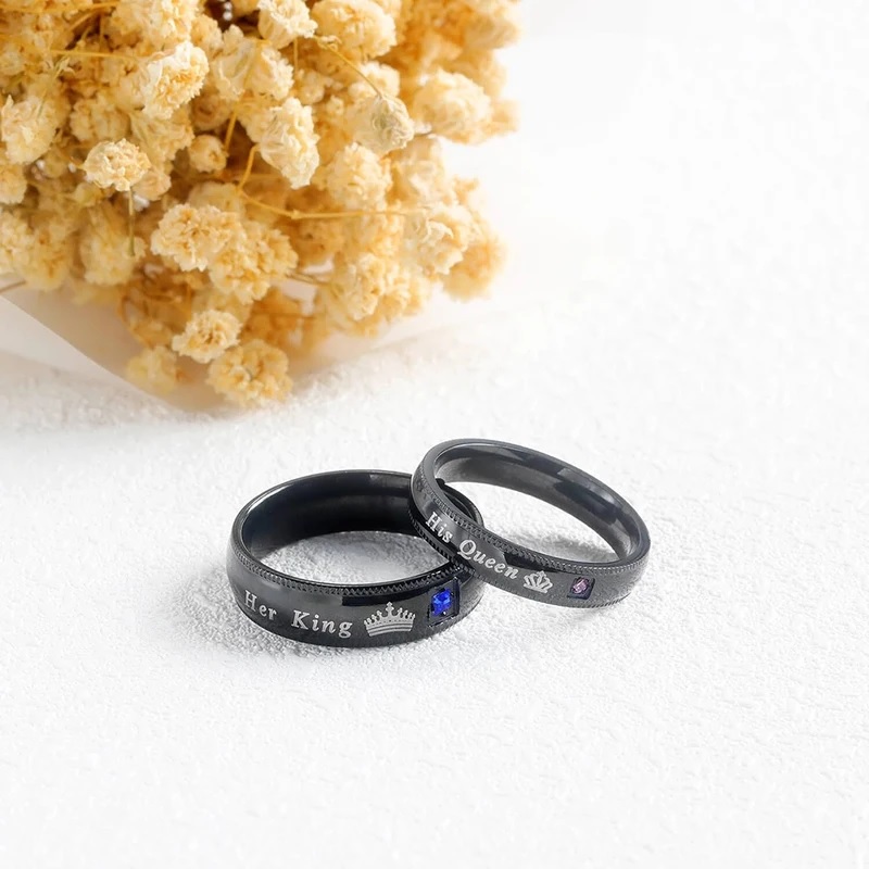 Her King Ring - Schwarz/57mm