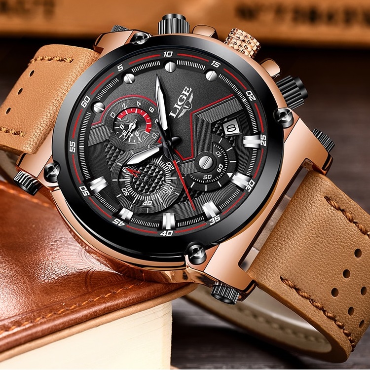 Uhr LIGE PR-4074 - Braun/Schwarz