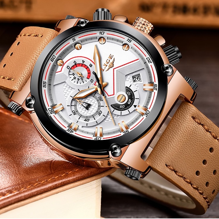 Uhr LIGE PR-4074 - Braun/Schwarz