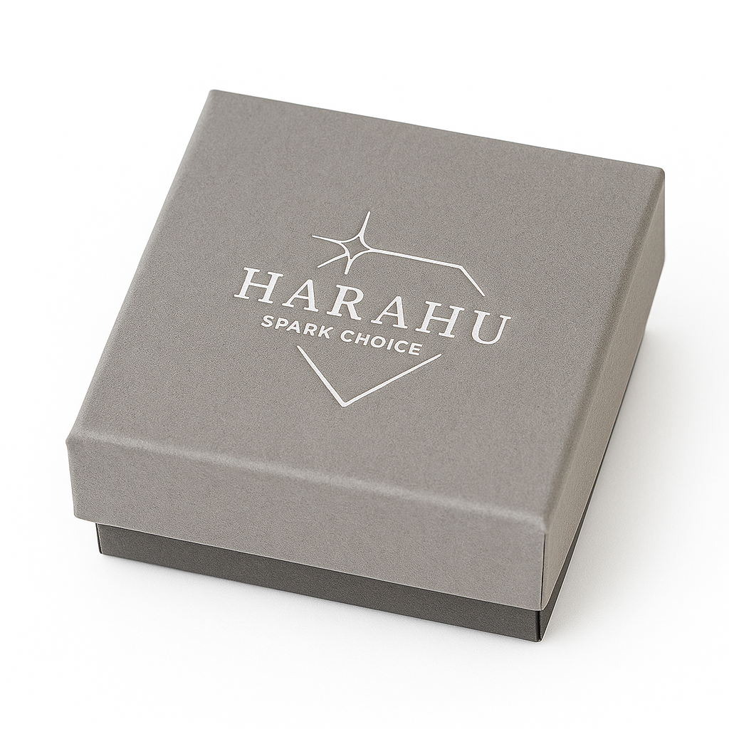 Geschenkbox HARAHU - Grau / 9x9cm