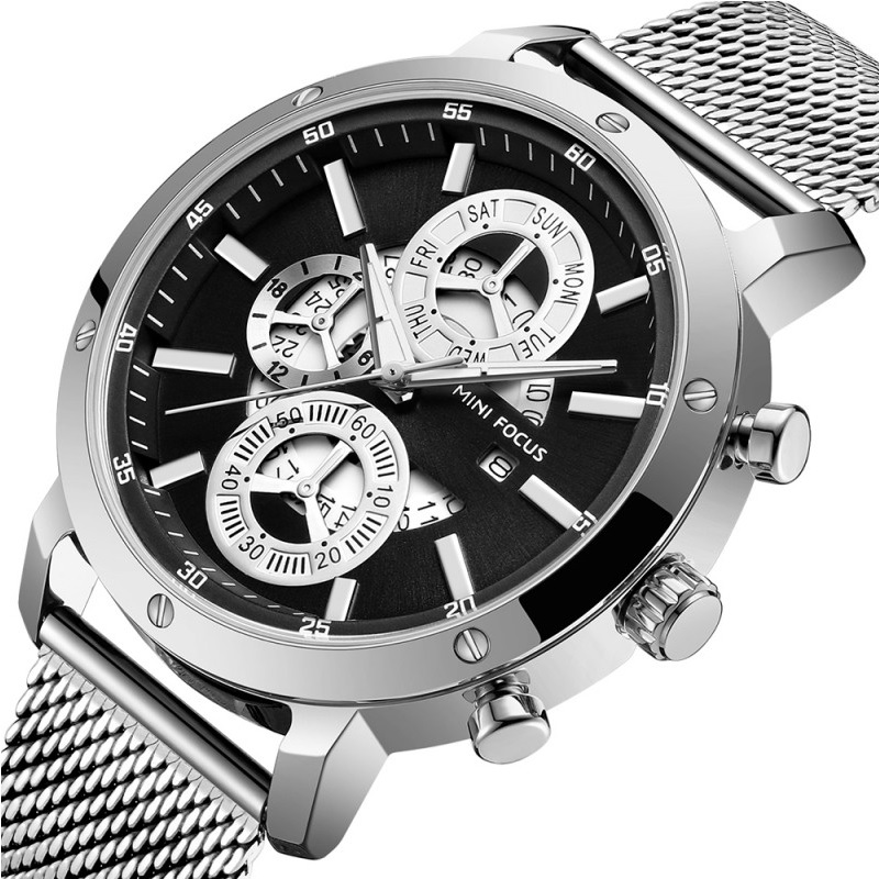 Mini Focus VA-23940 Herrenuhr - Blau/Roségold