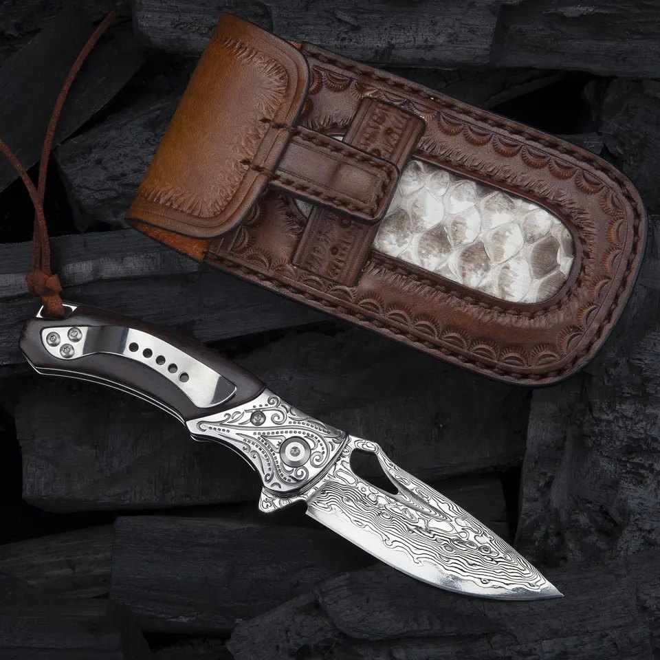 Jagd-Klappmesser HARAHU MO-29043 - Braun