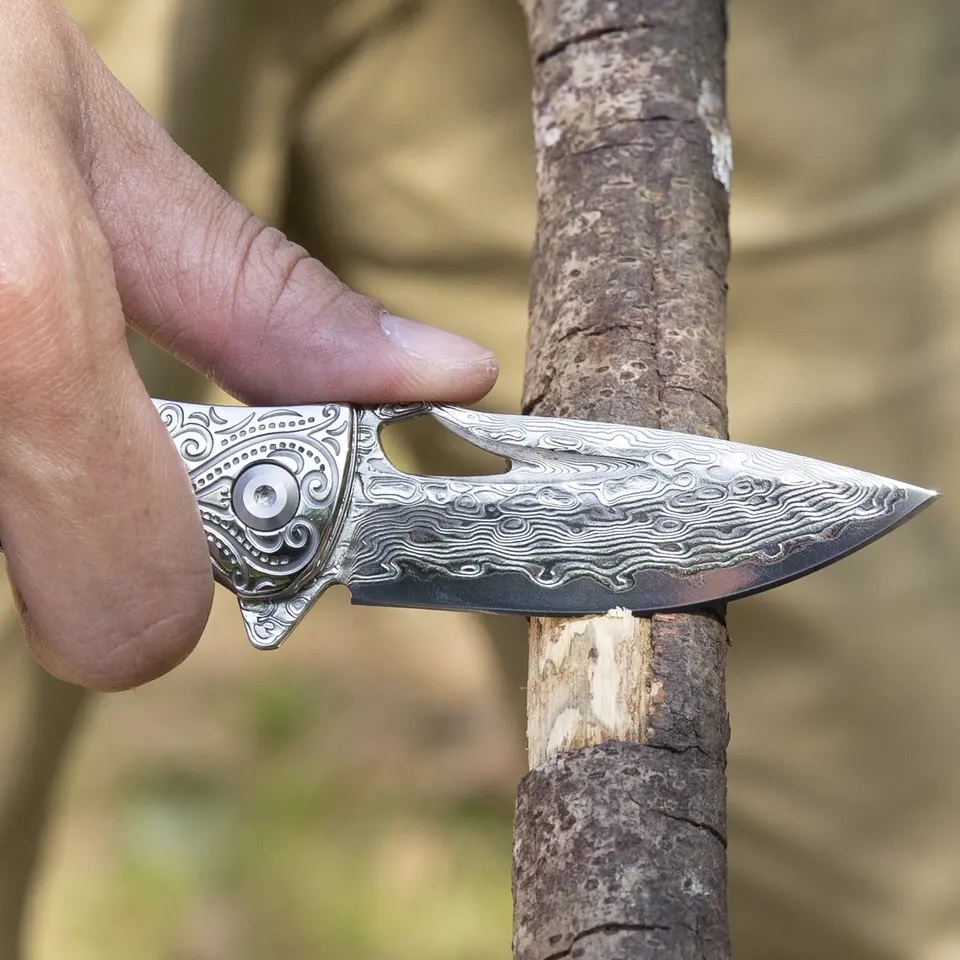 Jagd-Klappmesser HARAHU MO-29043 - Braun