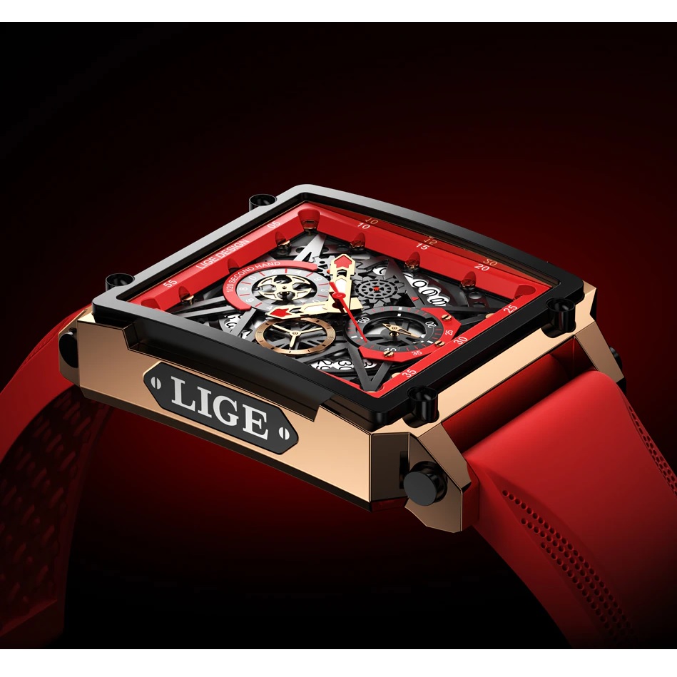 LIGE PE-23711 Uhr – Rot