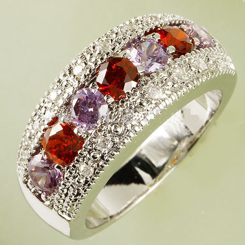 Ring GA-1203-Silber/Gelb - 57mm