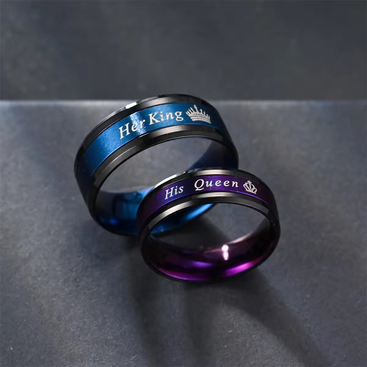 My Queen Ring-Schwarz/Violett/65mm