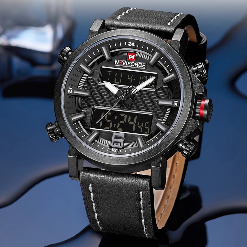 NAVIFORCE Rayan Uhr - Schwarz/Rot