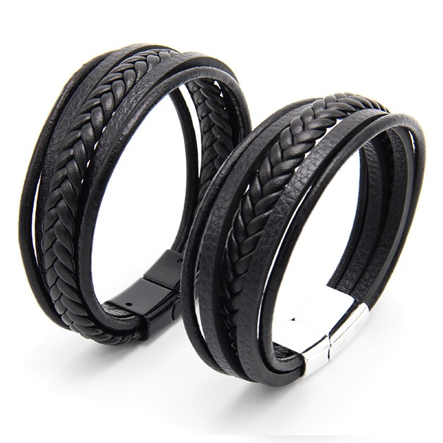 SA-18810 Herrenarmband - Schwarz