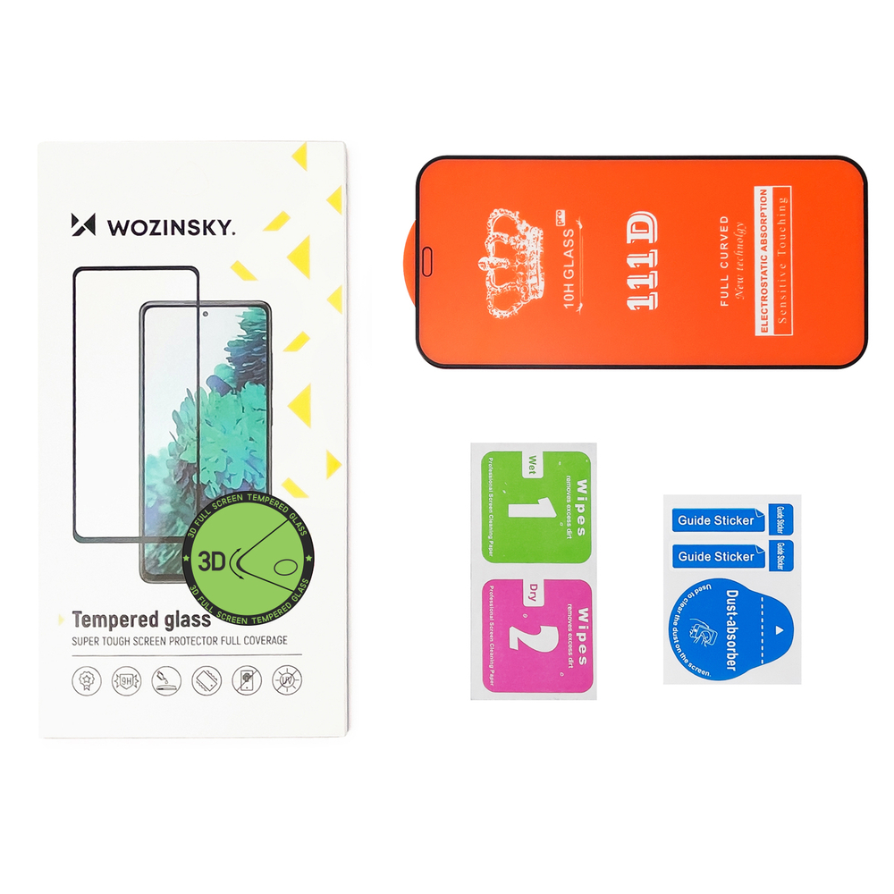 2x Tempered vollflächiges Glas Wozinsky für Xiaomi 15 - Durchscheinend