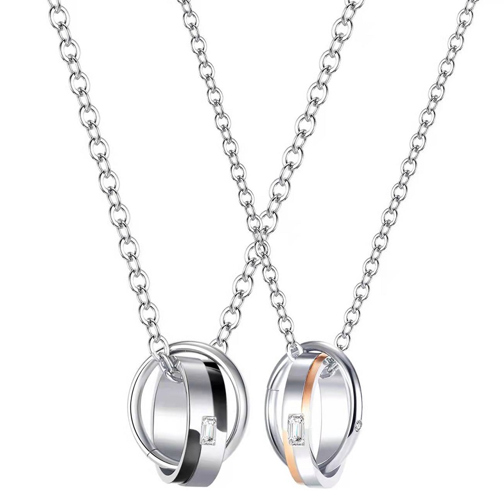 US-15294 Halskette - Silber / Gold