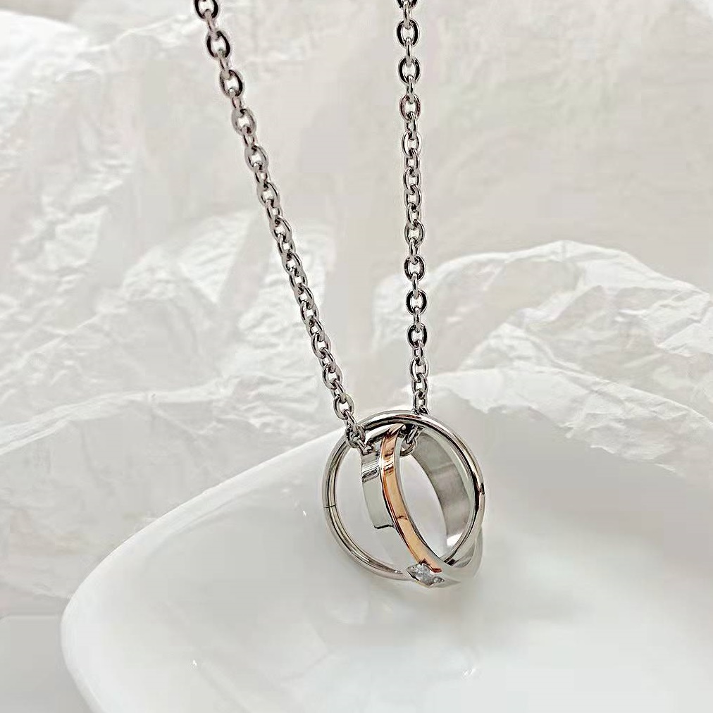 US-15294 Halskette - Silber / Gold