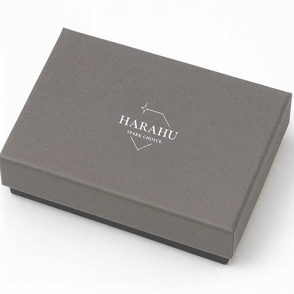 Geschenkbox HARAHU - Grau / 9x9cm