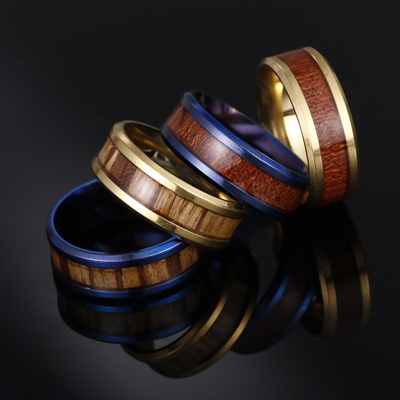 Ring WO-17192 – Gold/Dunkelbraun/59 mm