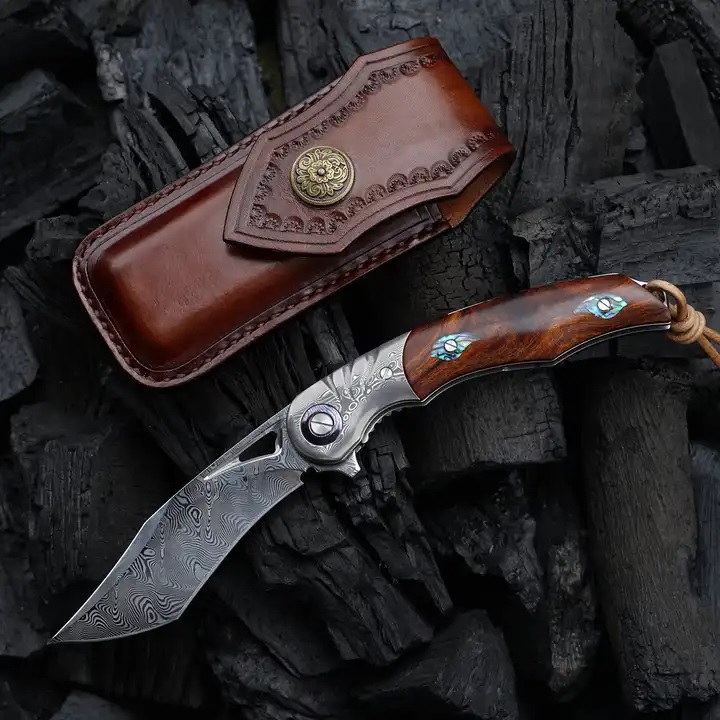 HARAHU YU-29044 Jagd-Klappmesser - Braun