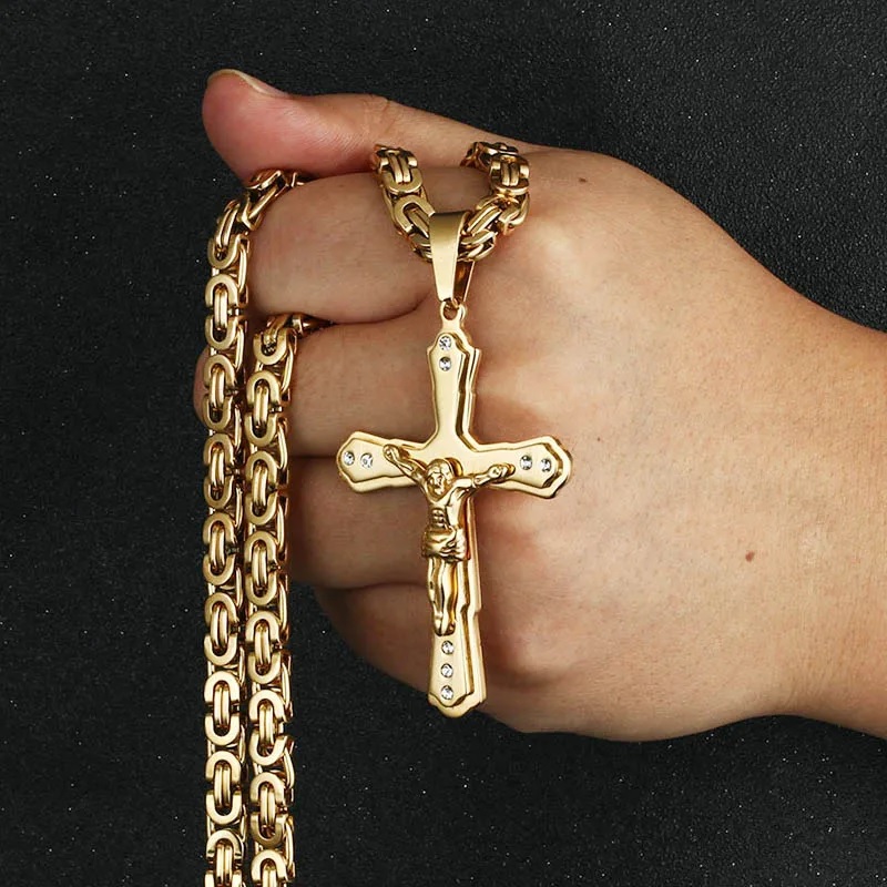 ZI-32532 Herrenhalskette – Golden/65cm