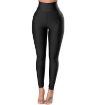 Leggings mit hohem Bund - Schwarz/S