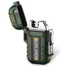 AR-25714 Elektrisches Feuerzeug mit USB-Aufladung - Grün