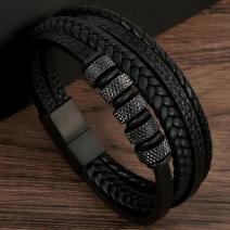 Herrenarmband GI-33322 - Schwarz