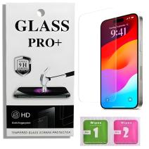 9D Izmael Premium Schutzglas für Apple iPhone 15 Pro Max - Durchscheinend