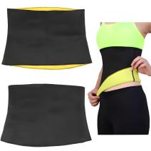 Neopren-Fitnessgürtel CO - 40432 - Schwarz / Gelb / M