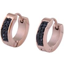 ZA-21029 Ohrringe - Roségold / Schwarz