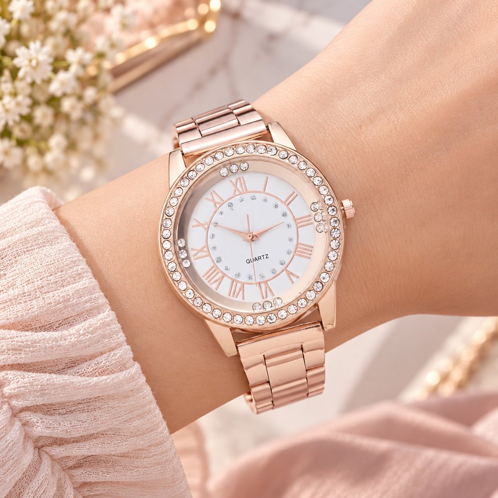 Uhr GL-11565 - Gold/Rosa