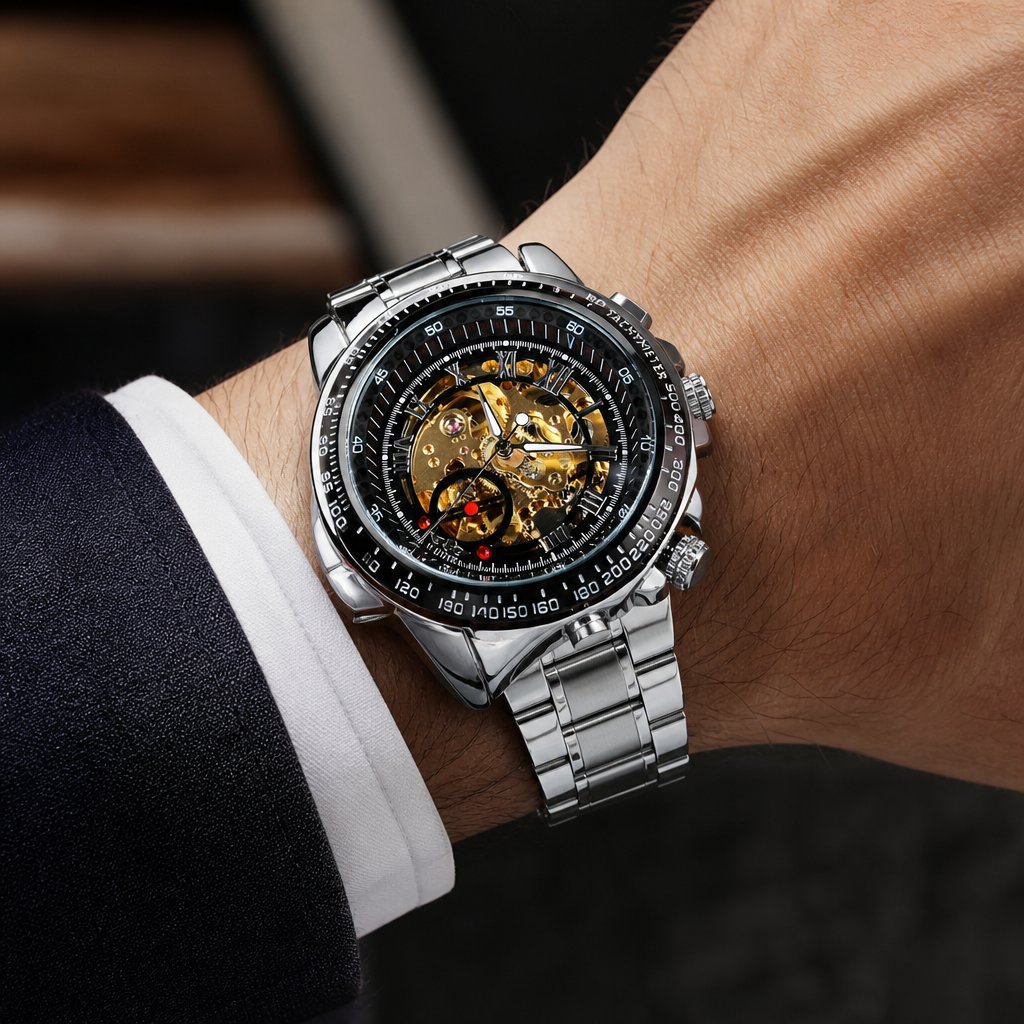 BO-14423 Herrenuhr – Silber/Golden